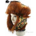 Custom ladies fake furry winter hat trapper hat